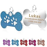 🐶Tamaño: 45 x 28 mm. Material: aleación de zinc. Envío gratuito desde España. Regalo ideal para mascotas medianas hasta grandes.