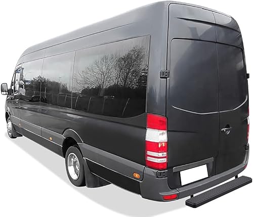 Miniatura 2 de APS iBoard - Escalones laterales de barra trasera con recubrimiento de polvo negro de 5 pulgadas, compatibles con Dodge Sprinter 2007-2009 y