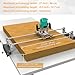 Router Sled, Slab Flattening Jig, DIY Woodworking Router Sled for Flattening Slabs with Height Adjustable (L-Carriages, Steel and Aluminum, 48 Inches)