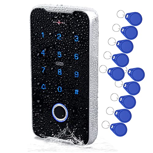 JASAG-IP68-Fully-Waterproof-Fingerprint-RFID-Keypad-Access-Control-System-1356MHz-Wiegand-26-Metal-Shell-Access-Controller-NFC-Smart-Phone-Unlock-for-Home-Safe-Outdoor-Supported