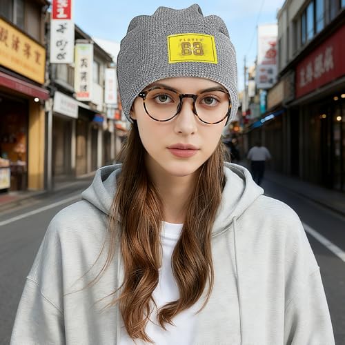 Bonnet extensible pour jogging et skate urbain gris clair confortable
