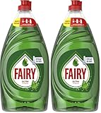 Fairy Ultra Lavavajillas a Mano, Óptimo Poder Antigrasa, 820 ml (Paquete de 2)