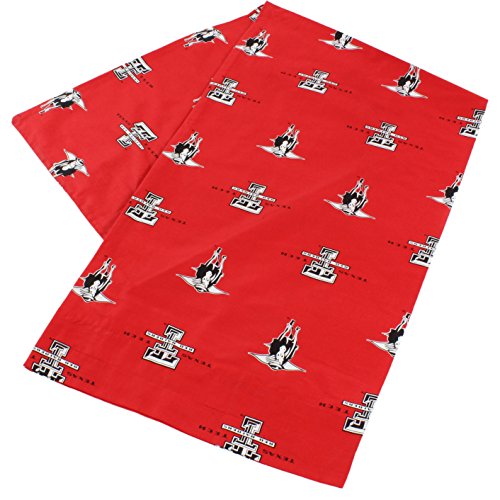College Covers Everything Comfy Texas Tech Red Raiders Pillowcase, Body Pillow, 20" x 60", Includes 1 Pillowcase