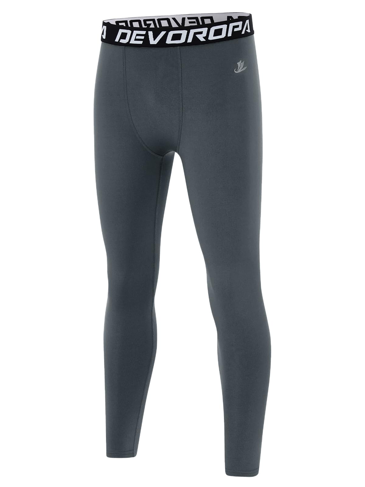 DEVOROPA Boys Leggings Youth Compression Pants Sports Tights Basketball Football Baseball Soccer Baselayer Slim/Regular/Husky