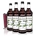 Monin Flavored Syrup, Blackberry, 33.8-Ounce Plastic Bottles (Pack of 4)