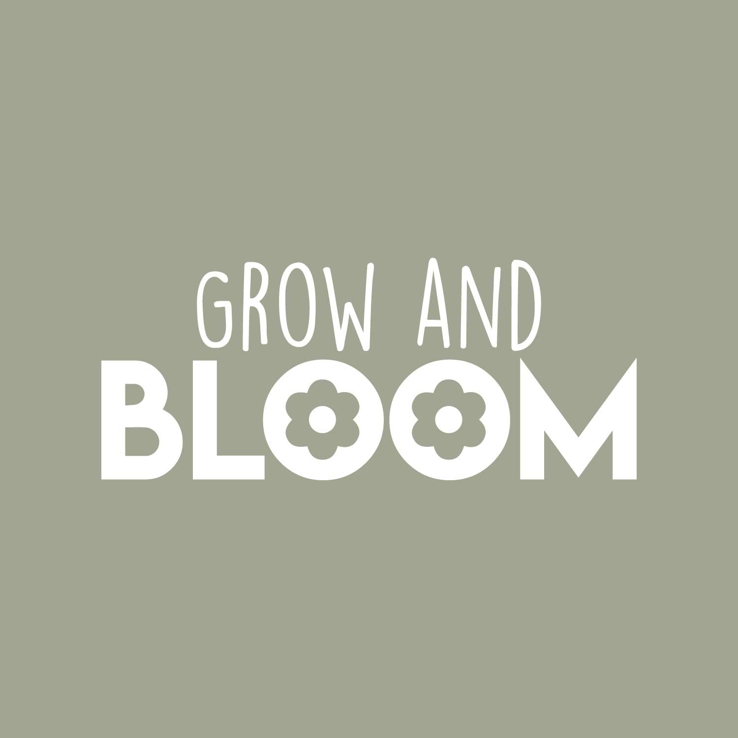 Vinyl Wall Art Decal Grow and Bloom 12.5″ x 30″ Modern