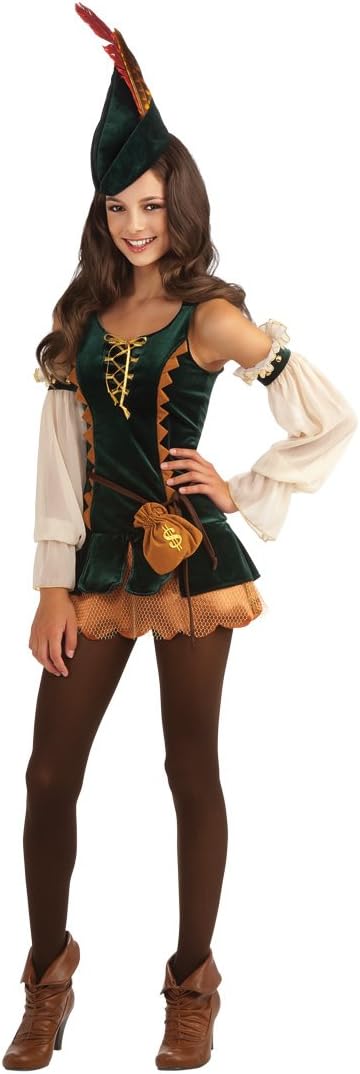 Rubie's Drama Queens Child Frankie's Girl Costume - Medium (6-8), Halloween Dress With Tights & Boot Covers