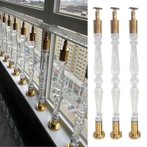 Barreaux d'escalier pour lofts et villas : poteau de balustrade sécurisé 3 pièces