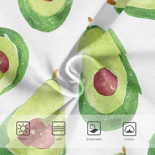 Wusikd Watercolor Avocados Girls' Underwear Cotton White Girls Briefs Soft Toddler Underwear 2T3
