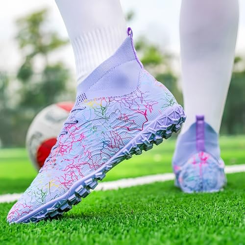 Image of Mens Soccer Cleats Womens Indoor Soccer Shoes Wide Baseball Turf Shoes Adult Youth Rugby Shoes Big Boys Small Spikes AG TF Football Boots