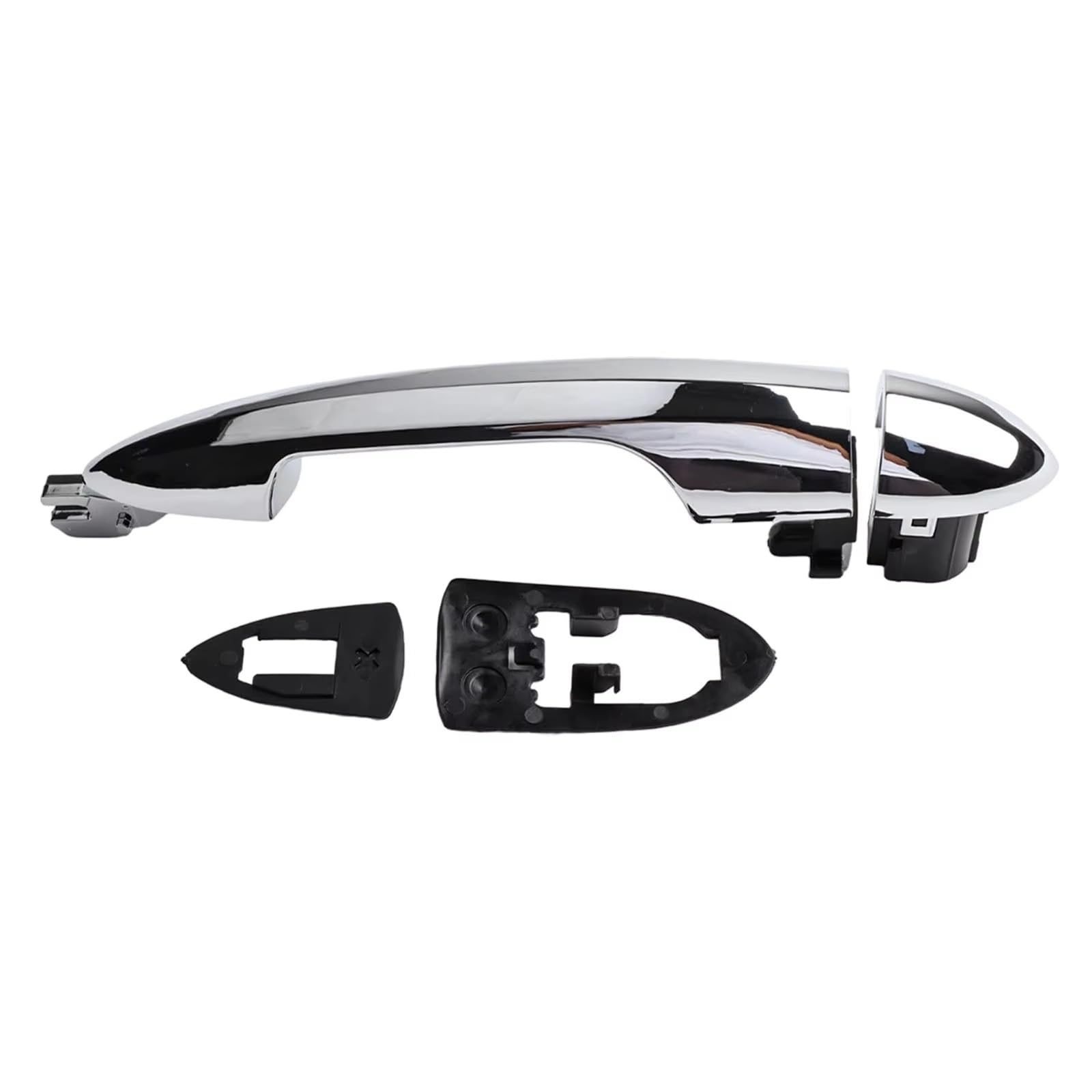 ZJYZYQ Car Sliding Outer Door Handle for Alfa for Romeo for Hole for Giulietta 10-20 156099956 156088219 156084183 Car Outer Door Handle(Without Hole)