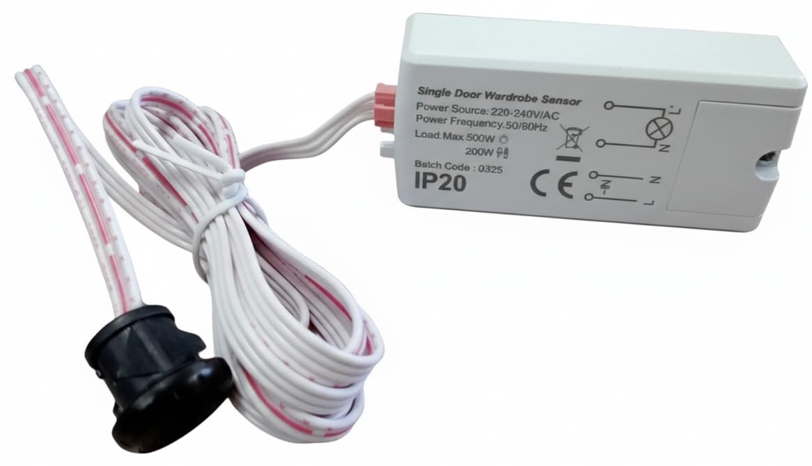 Quick Sense(Qs-WR02): Wardrobe/Cabinet Smart IR Sensor for Auto Lights Auto On and Off Upon Door Open & Closing