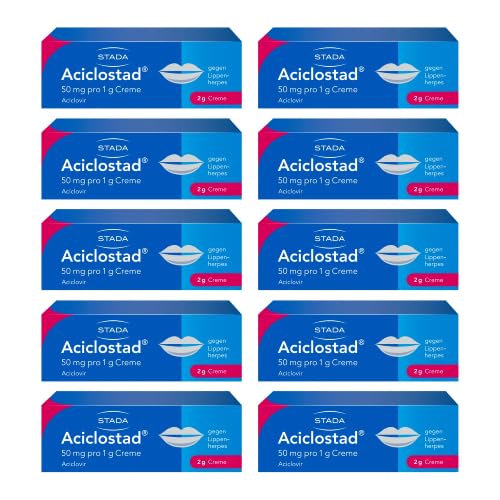 ACICLOSTAD Creme gegen Lippenherpes (10x2g)