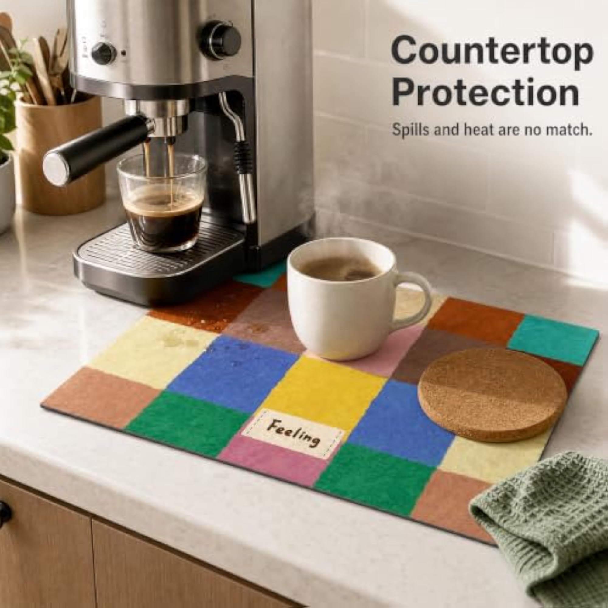 Diatomite Coffee Mat Absorbent Placemat