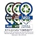 ATK - Etichette autoadesive in PVC per la gestione dei rifiuti - KIT COMMUNITY (GRANDE) - 6 etichette assortite 180x230 mm