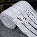 IDONGCAI Cluny Lace White Cotton Crochet Lace Trim – Vintage Scalloped Lace Ribbon for Sewing, DIY Crafts, Scrapbooking, Home Decor & Gift Wrapping