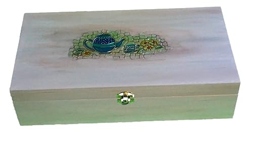 TEA BOX WITH 8 SEPARATORS/CAJA DE DE 8 SEPARADORES