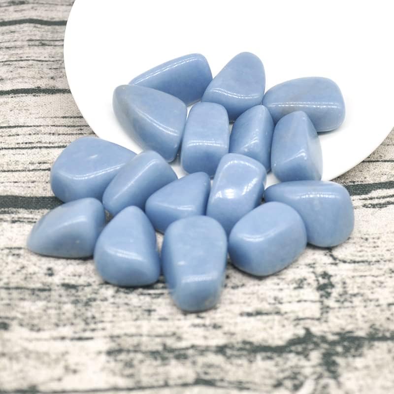 Natural Blue Angelite Gravel Size Irregular Tumbled Stones Crystal Quartz Home Aquarium Decoratio,Hematite,200g Crystals and Stones(Color:Tiger Eye,Size:200g)