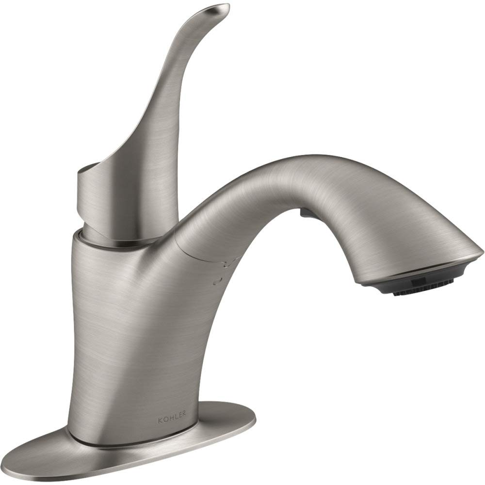 PETROLZ「Renaissance」 KOHLER K-22035-VS Simplice Laundry Sink Faucet, Single Handle Pull