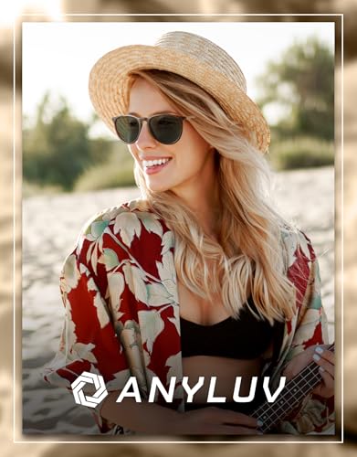 ANYLUV Womens Polarized Sunglasses Lightweight Round Sunglasses for Women Men with UV Protection 3 Packs2