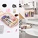Tbestmax 20 Pack Clear Cosmetic Bags Makeup Bags Portable Waterproof Travel Toiletry Bags Organizer Peach Pink, 7.5