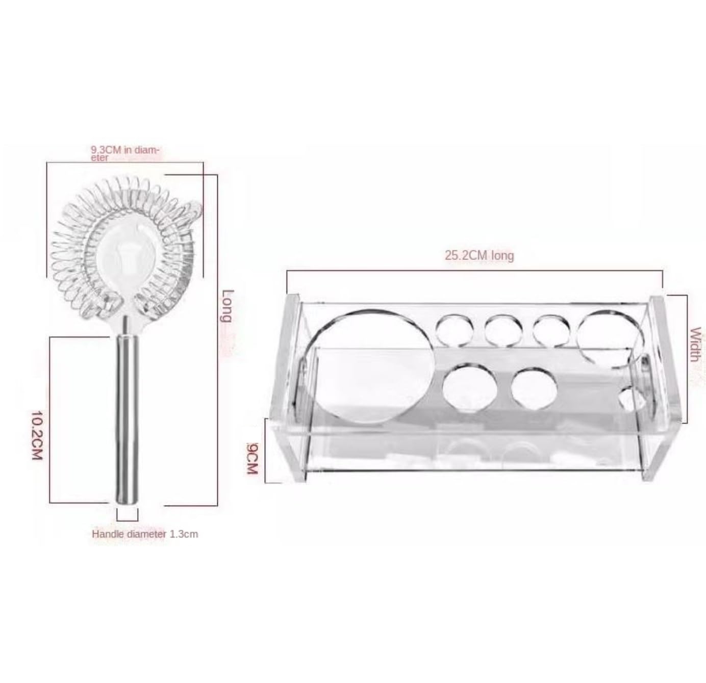 Coctelera de Cóctel,Barman Kit De Camarero 10 Piezas con Soporte Juego Barra Acero Inoxidable Coctelera 550 Ml para Casera Amantes de Los Cócteles