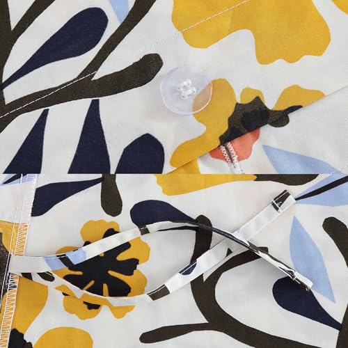 Image of Marimekko - King Duvet Cover Set, Cotton Percale Reversible Bedding with Matching Shams, Floral Home Decor (Mykero Multicolor, King)