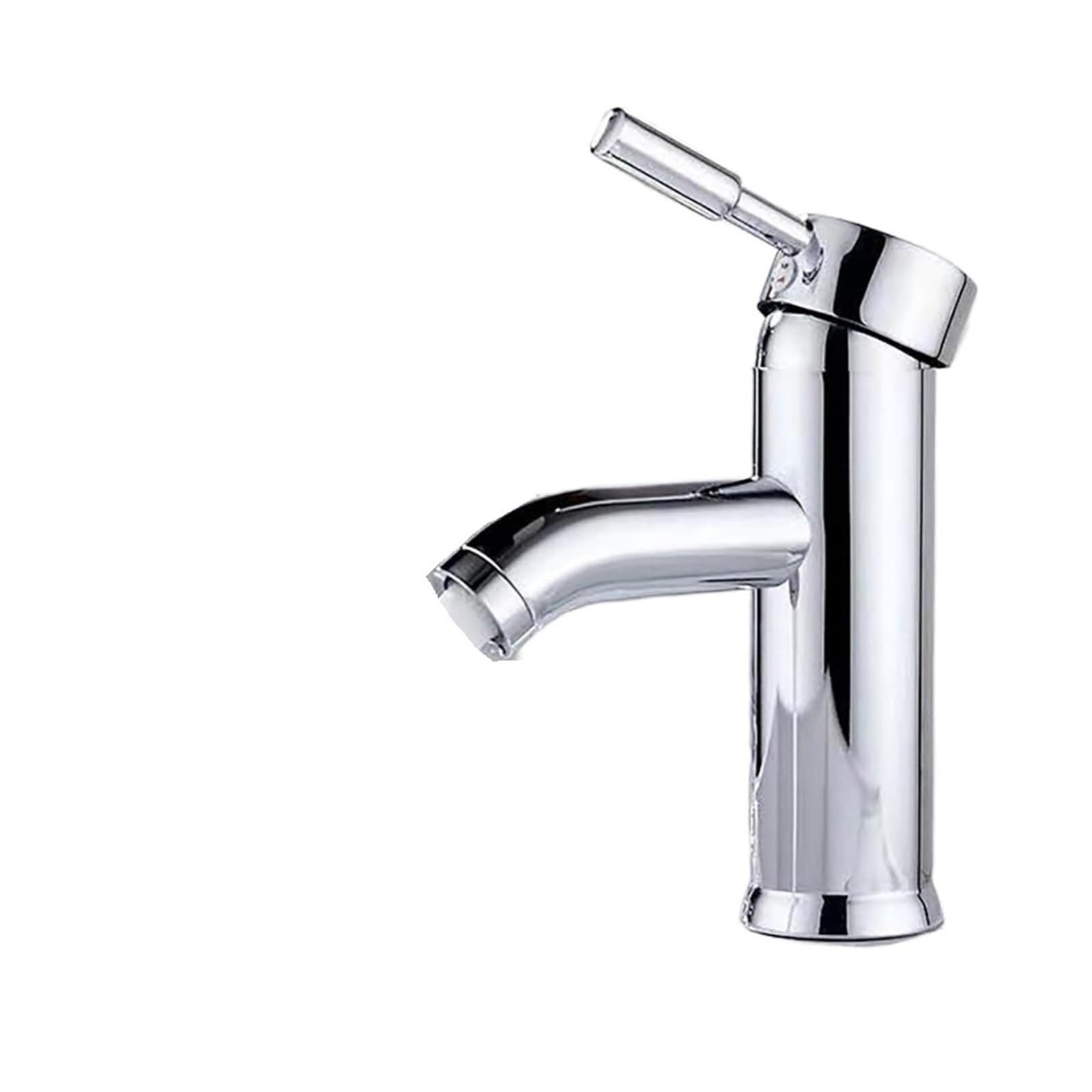 Basin Tap Hot and Cold Basin Faucet On-Counter Under-Counter Bathroom Washbasin for(Chrome-l,G1/2)
