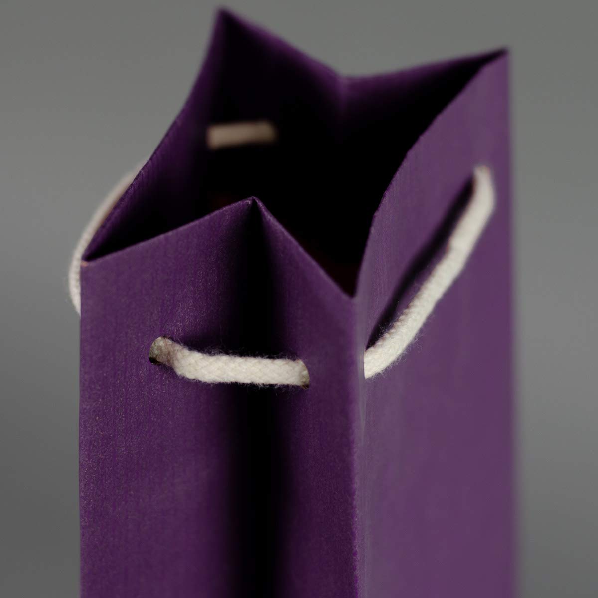 50 x Flaschentaschen lila 9,5+6,5x38 cm | Flaschentüten | Geschenktüte Flasche Wein | Weintaschen | HUTNER
