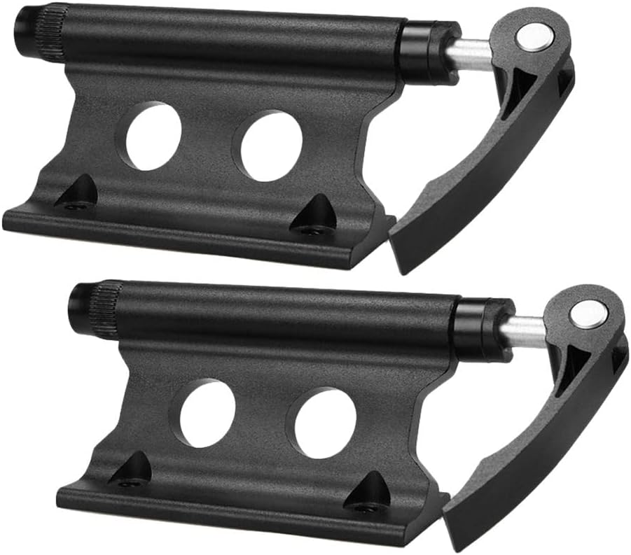 2pcs Bike Carry Rack: Compact Car Roof Mount Bracket - Quick Release Fork Holder, Transport Storage Lock for Small Alloy Front Fork Bikes - Universal Fit