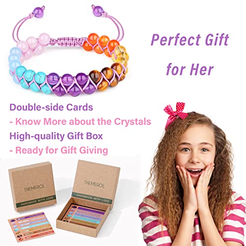 Natural Energy Gifts for Teen Girls Women-Handmade Crystal Bracelet for Her- Comes in Gift Box and Crystal Card3