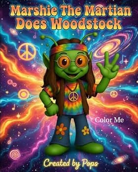 Paperback Marshie The Martian Does Woodstock: ColorMe Book