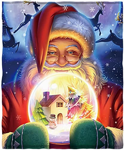 Kyku Fluffy Christmas Blankets And Throws Soft Red Pattern Santa Blanket Throws For Couch Cute Cozy Xmas Hallmark Holiday Sherpa Winter Living Room Movie Watching Gift Ideas For Men Women Kids #TOP27