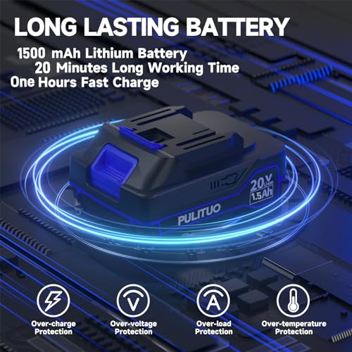 Mini Chainsaw Cordless, 4 Inch Electric Chainsaw Cordless Small Battery Powered Chainsaw, Lightweight Portable Handheld Chain Saw Electric Saw with One Battery for Tree Branches Wood Cutting Pruning - Image 6