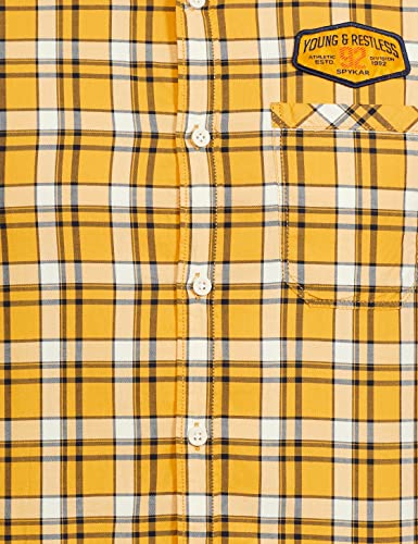 Image of Spykar Men's Checked Slim Fit Shirt