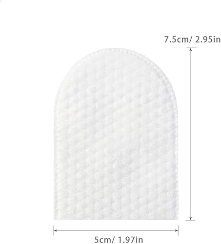 Miniatura 2 de 240 almohadillas de algodón en forma de U para maquillaje facial, almohadillas de algodón suave con caja de almacenamiento, almohadillas de algodón