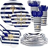 Nautical Decorations & Tableware - Party Supplies for 20 Guests