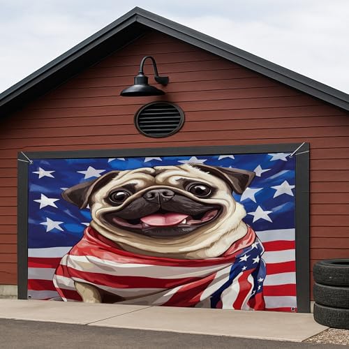 Couverture de porte de garage 4 juillet pour masquer et décorer l'extérieur - 5
