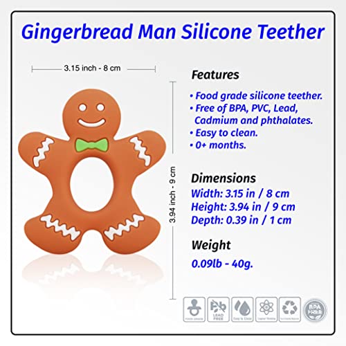 Image of Silicone Pacifier teether Toys for Babies 0-6 and 6-12 Months - Package of 4 Baby teethers - Pain Relief - Infants and Toddlers. Safer Than Plastic - Soft and Flexible - Easier to Clean