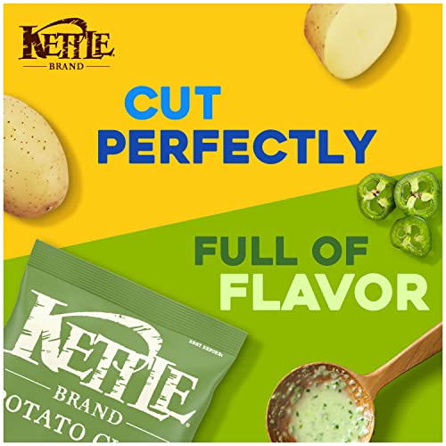 Image of Kettle Brand Potato Chips, Jalapeno Kettle Chips, 5 Oz