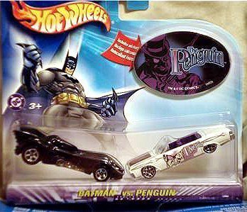 Hot Wheels Batman Vs. Penguin 2 Pack 1:64 Scale Die Cast Cars miniatura 1