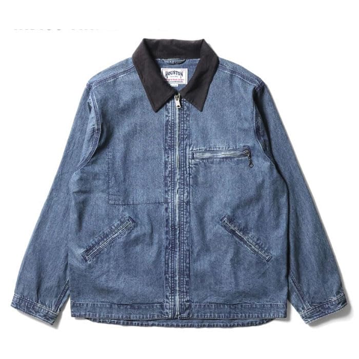 Amazon | [ヒューストン] DENIM ZIP WORK JACKET | コート・ジャケット