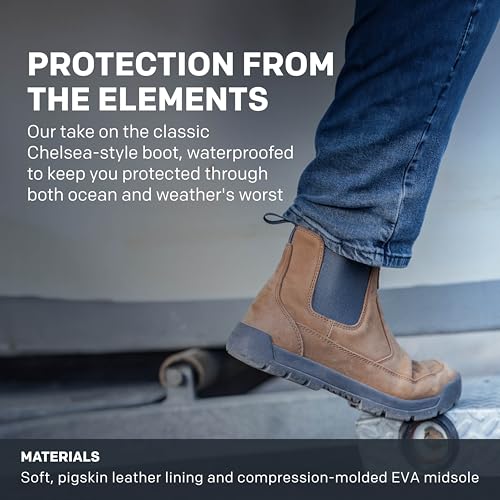 Grundéns Cloud Cover Leather Boots - Waterproof Ankle Rain Boot, Everyday Chelsea Boots, Durable Safety Toe Non Slip Work Shoe4