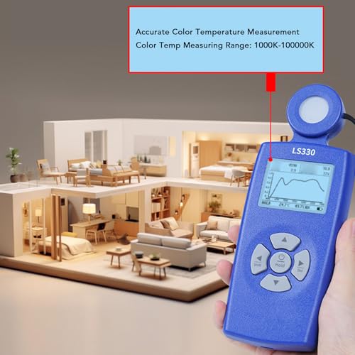 Spectrum Illuminance Meter Digital Luminance Color Tester for Lighting Designers
