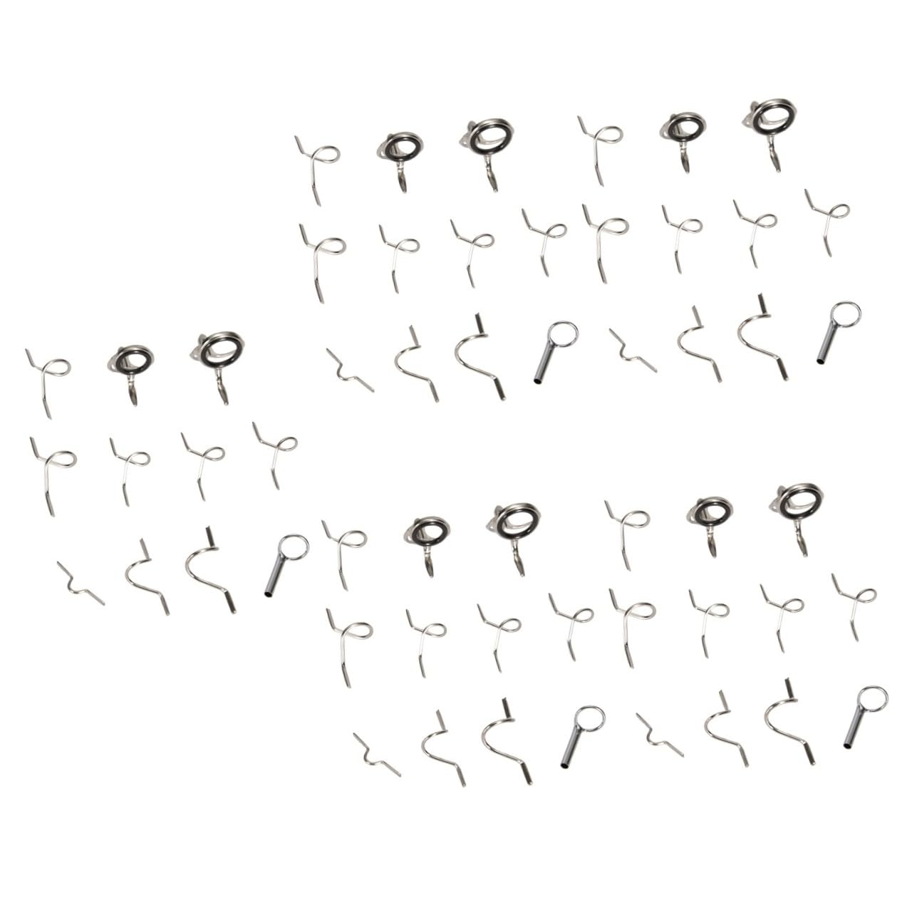 Toyvian Teiliges Angelruten Reparaturset DIY Augenringe Für Verschiedene Zubehör Für Angler Und Fliegenfischer Für Schnelle Reparaturen