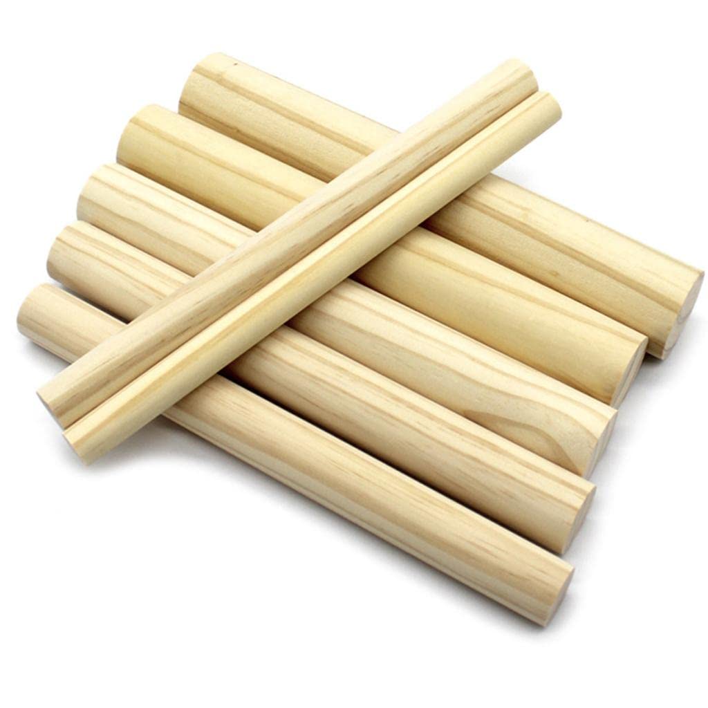 5 Stück Holzstäbe Basteln Bastelstäbe Holz Modellbau Pinienholz Vielseitig Glatt für Architekturmodellbau Unterrichtsbasteln Heimwerken