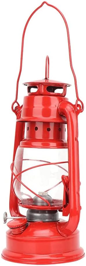 Classic Oil Lamp Large Capacity Kerosene Lamp Vintage Oil Lamp High Quality Iron Glass Hurricane Lamp Emergency Suspension Oil Lantern Portable