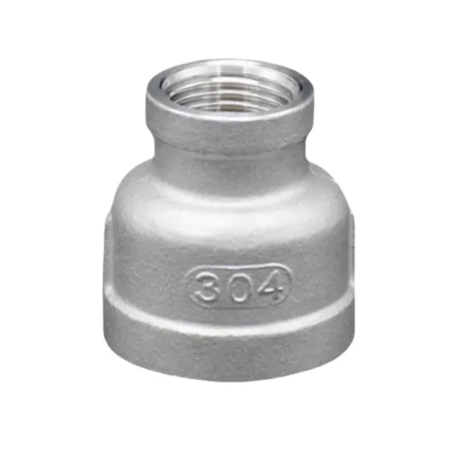 LEOTNNDQ 1pcs 1/8" 1/4" 3/8" 1/2" 3/4" 1" -2" NPT Female Reducer Nipple 304 Stainelss Steel Pipe Fitting Connector(2 To 1 Inch)
