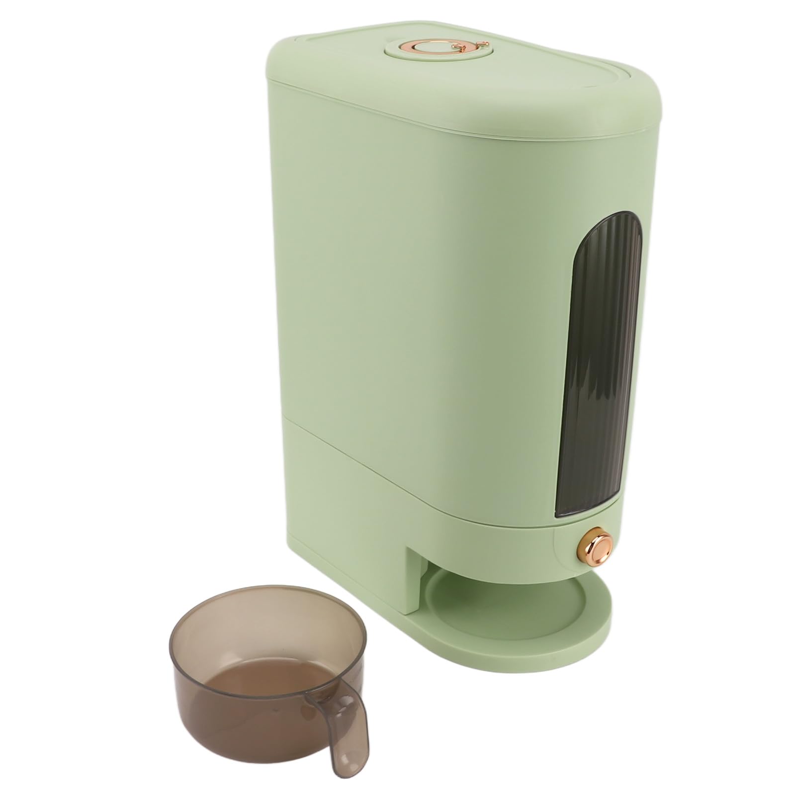 Dispensador de Arroz de Almacenamiento de Arroz PP, Contenedor de Contenedores de Dispensador de , Contenedor de Alimentos Secos Multipropósito con Tapa Hermética, Ventana Visible, Resistente a la