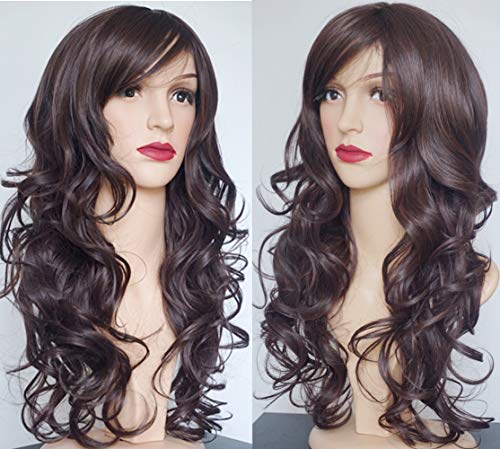 Wigbuy B0020180202CW Long Dark Brown Hair Wigs Pirate Wig Costume Wigs thumb #1